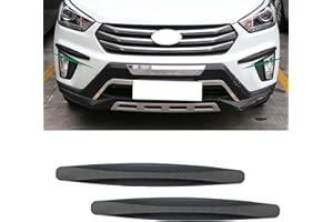 QODOLSI 2-Pack Car Bumper Protector, Front Rear Anti-Collision Rubber Strips, 3-M Glue Auto Anti-Scratch Bar, 15.75" x 1.96" 