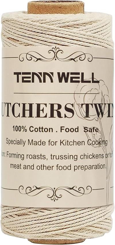 Tenn Well Butchers String 3 Ply 100m Cotton Kitchen Twine Beige