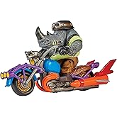 Teenage Mutant Ninja Turtles: Mutant Mayhem Chopper Cycle with Exclusive Rocksteady Figure by Playmates Toys