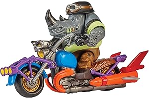 Teenage Mutant Ninja Turtles: Mutant Mayhem Chopper Cycle with Exclusive Rocksteady Figure by Playmates Toys