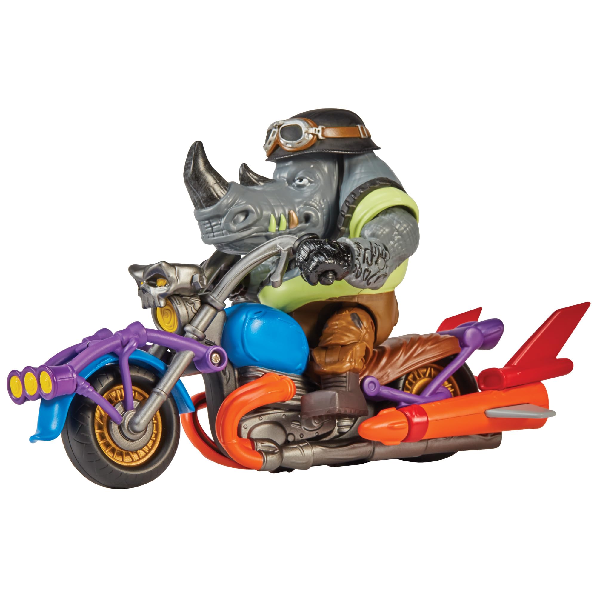 Teenage Mutant Ninja Turtles: Mutant Mayhem Chopper Cycle with exclusive Rocksteady