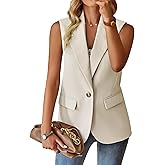 Spicy Sandia Womens Sleeveless Blazer Vest Tops Business Casual Outfits Dress Jacket Summer Trendy Dressy Office Work Clothes