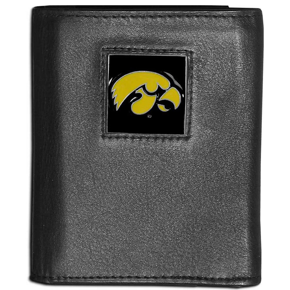 Siskiyou NCAA Iowa Hawkeyes Leather Tri-Fold Wallet