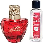 MAISON BERGER Fragrance Lamp - Gift Set Model Lolita Lempicka Sweet - 8.5 x 6.4 x 5.3 inches - 8.45 Fluid Onces Fragrance Included (250 ml) - Luxury Glass Air Purifier & Odor Eliminator