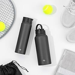 JoyJolt Triple Insulated Water Bottle with Straw