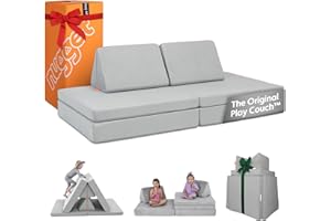 Nugget - The Original Play Couch for Kids - Modular Foam Children's Sofa for Playroom, Imagination, & Creative Open Ended Play - Washable & Convertible Playroom Furniture, Koala