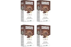 Maxine's Heavenly Chocolate Chunk Cookies | Gluten Free Chocolate Chip Cookies Made with Oats and Sweetened with Coconut Sugar & Dates | Tasty Low Sugar Vegan Dessert | 7.2 Ounces Each (4 pack)