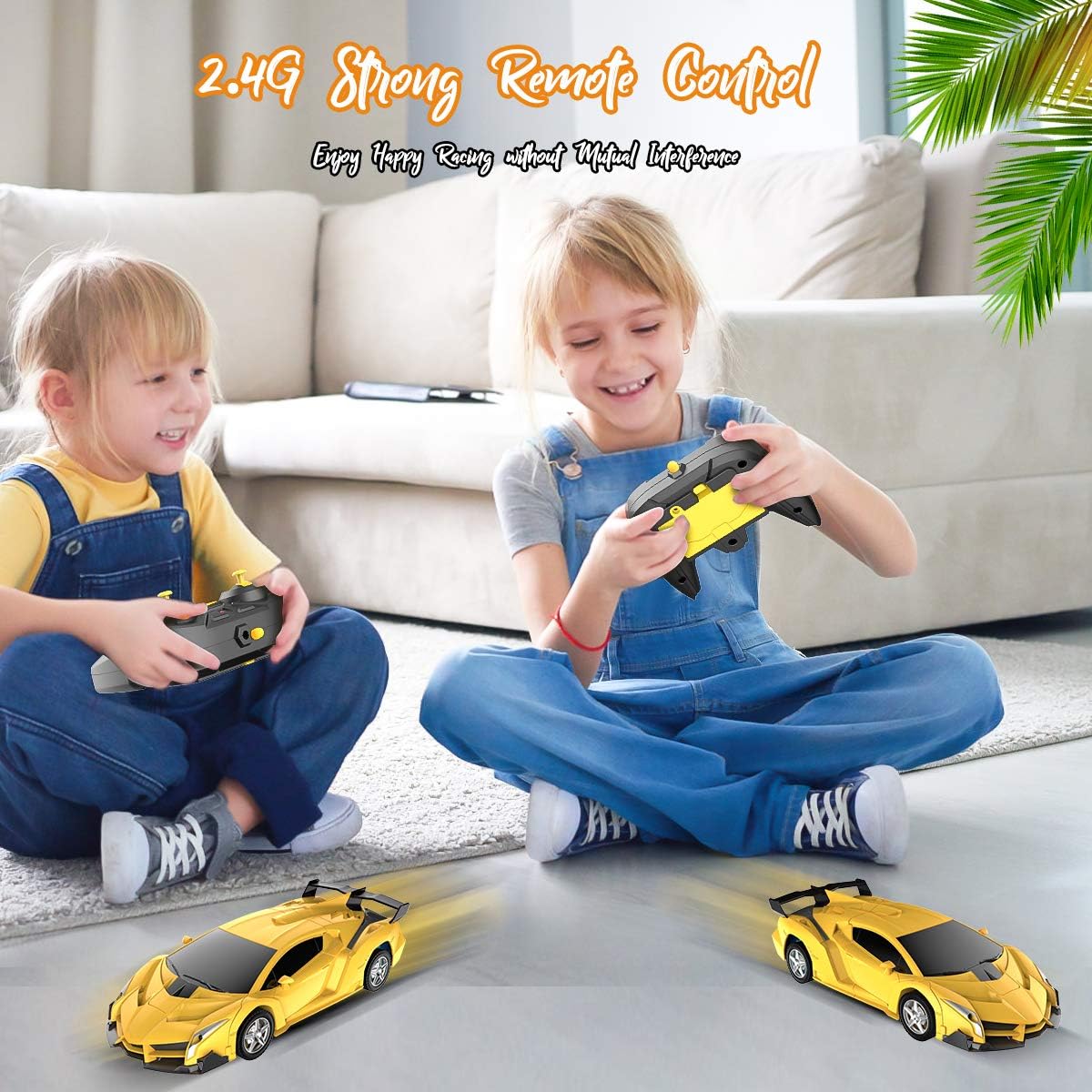Desuccus Remote Control Car, Transform Robot RC Car for Kids, 2.4Ghz 1:18 Scale Model Racing Car with One-Button Deformation, 360°Drifting, Transforming Robot Car Toy Gift for Boys and Girls: Toys & Games