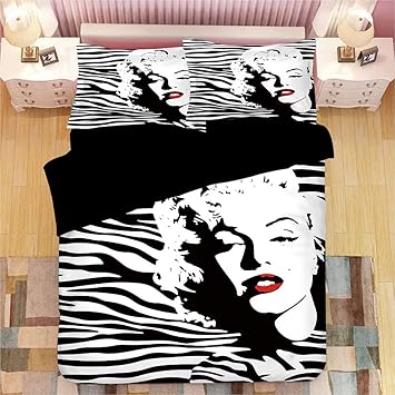 Amazon Com Noos Marilyn Monroe Duvet Cove Sets 3d Sexy