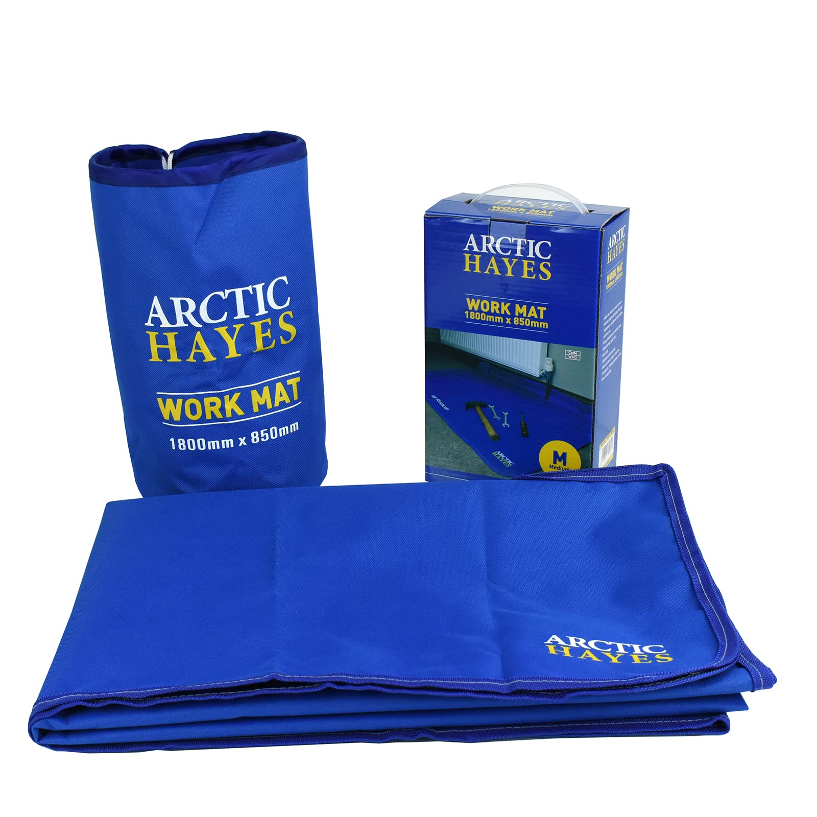 Arctic Hayes ARCWM2 Plumbers' Work Mat, Anti-slip, Waterproof & Chemicals’ Resistant Floor Protector Mat (1800mm x 850mm), Suitable for Indoor & Outdoor Use