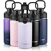 Insulated water bottle with Lid,14oz Stainless Steel Water Bottle for Boys,Girls,Double Wall Vacuum Wide Mouth Thermal Water Bottle for School,Travel,BPA-free and Leak-proof（14oz,Lavender）