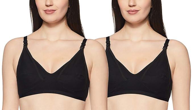 Women's Nursing Bra - Pack of 2 - Black