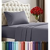 Utopia Bedding Twin XL Sheets - 3 Piece Bedding - Brushed Microfiber - Shrinkage and Fade Resistant - Easy Care (Twin Extra Long Grey)