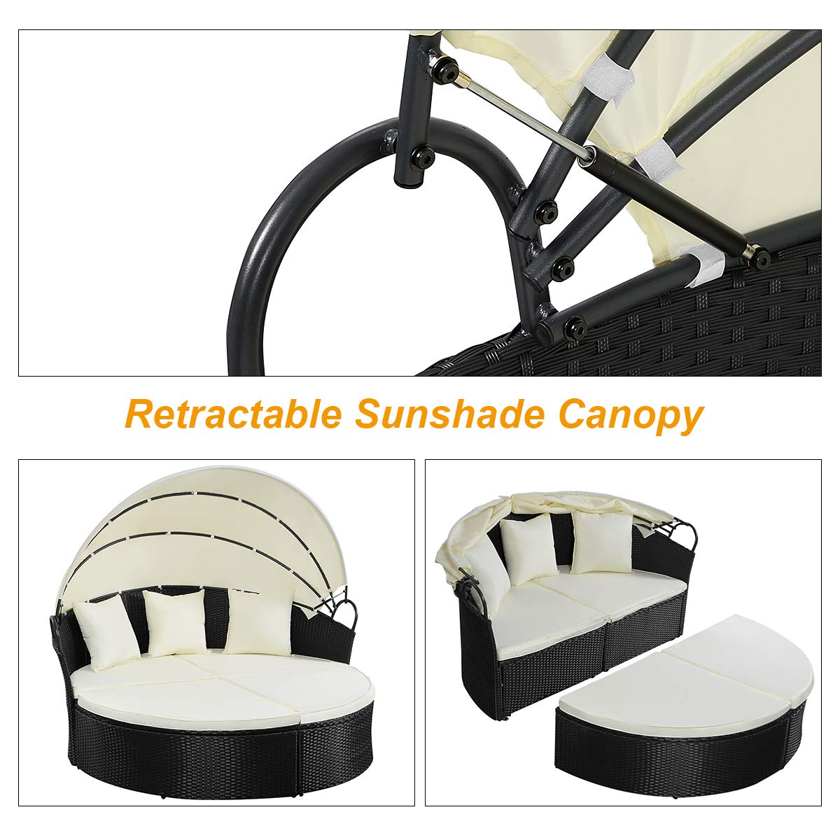 Tangkula Patio Furniture Outdoor Lawn Backyard Poolside Garden