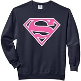 DC Supergirl Logo Classic Comfort Colors Adult Sweatshirt