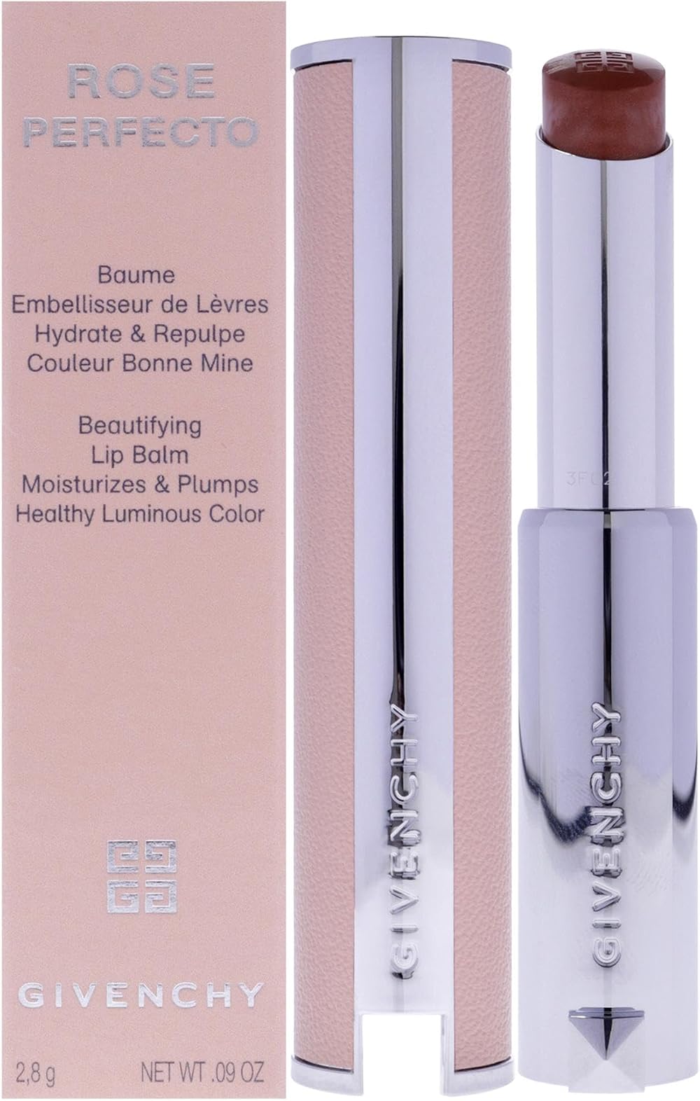 Givenchy Rose Perfecto Plumping Lip Balm N302 Warm Maple 0.09 oz