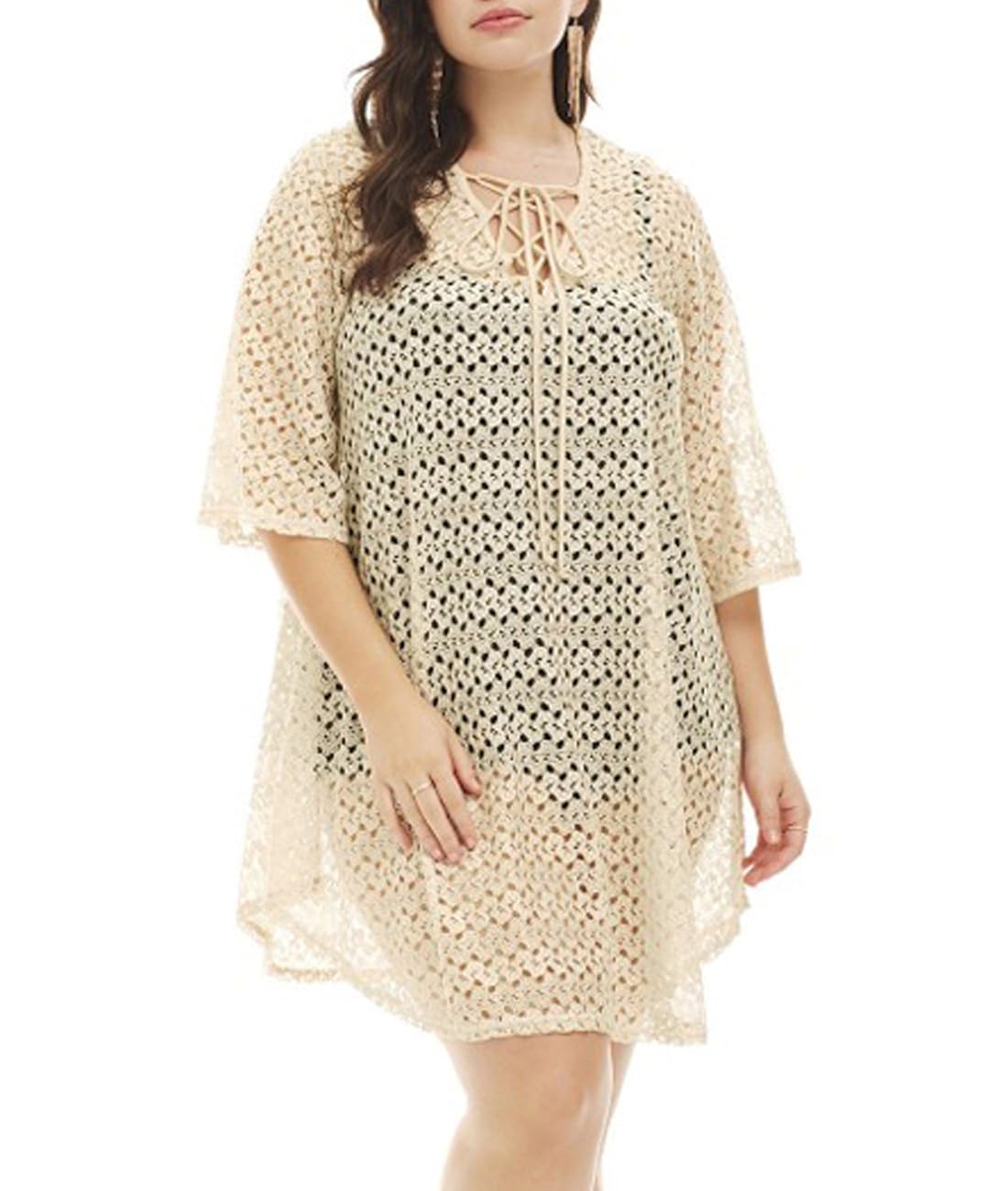 plus size crochet cover up