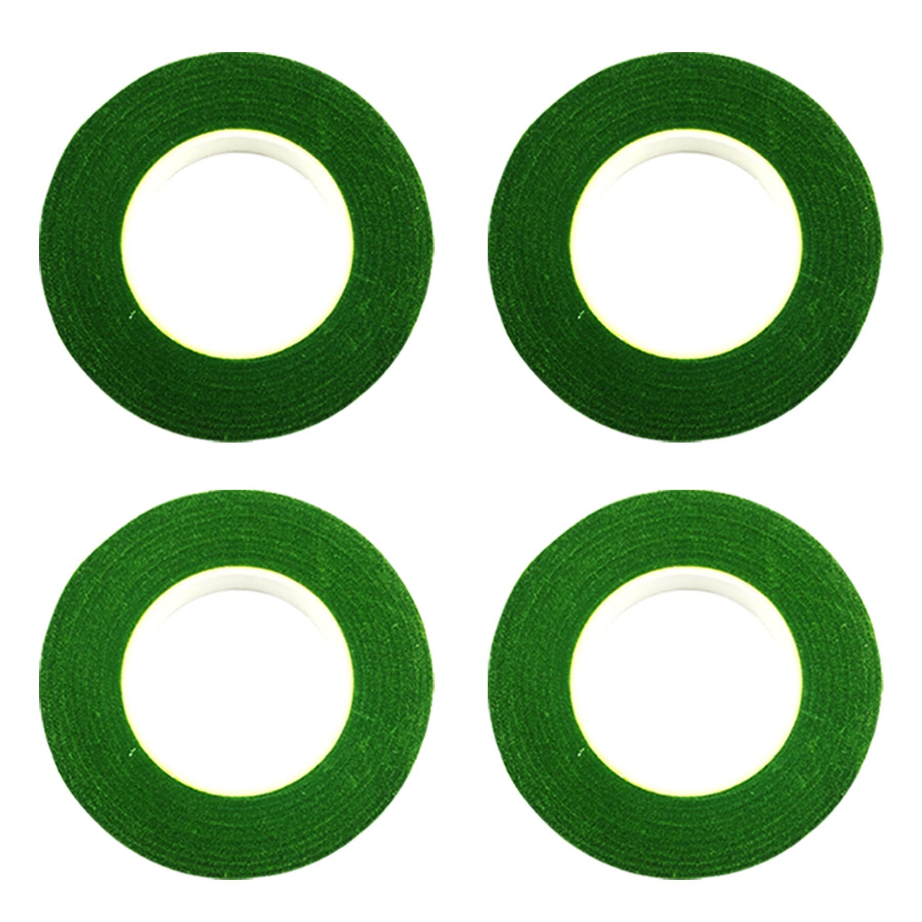 NA Woohome 4 Pieces Flora Crepe Tape, Florist Ribbon, Floral Wire Decoration for Bouquet, Flowers, DIY Crafts