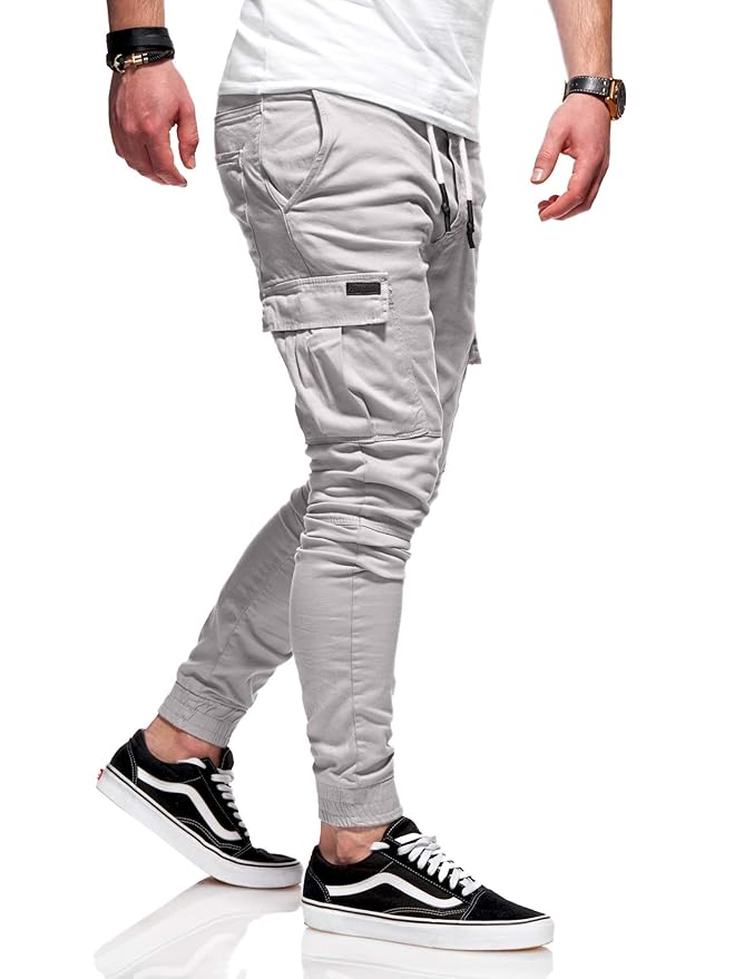 MT Styles Herren Cargo Chinohose Jogger Hose JN-3839
