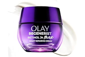 Olay Retinol Night Cream for Women, MAX, Anti-Aging Face Moisturizer, Fragrance-Free, Gift for Women, Non Greasy - Anti-Wrinkle, Hydrating Skin Care - Triple Collagen Cream, Niacinamide, 1.7oz