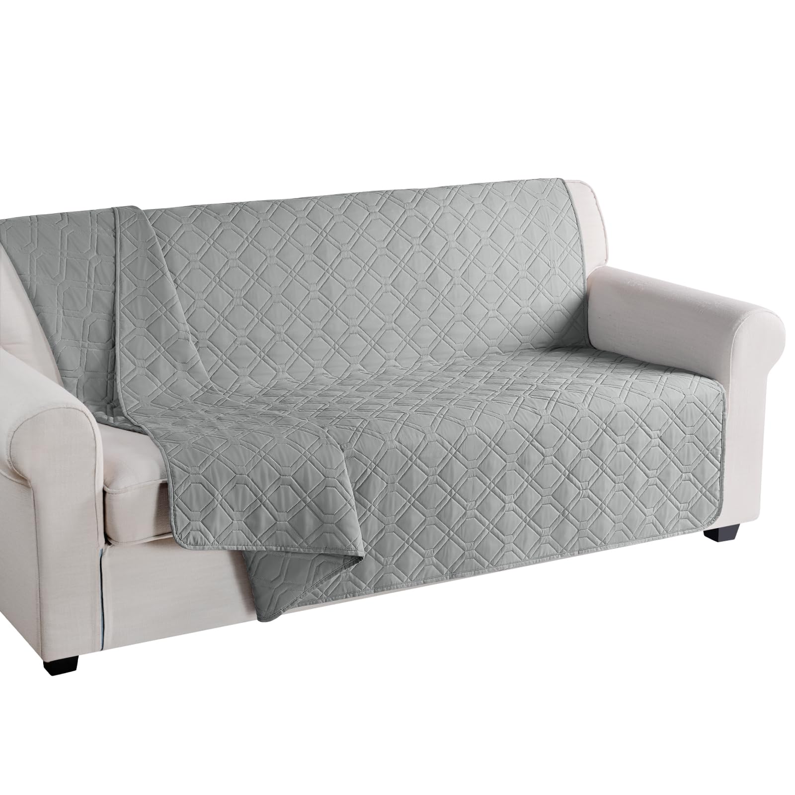 TAOCOCO Reversible Waterproof Sofa Covers,Dog Sofa Bed Cover,Waterproof Sofa Protector Couch Cover,Furniture Sofa Slipcovers(Pale Grey, 175 * 210CM)