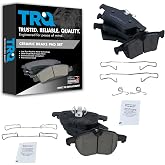 TRQ Front and Rear Brake Pads Ceramic | For 2004-2011 Saab 9-3