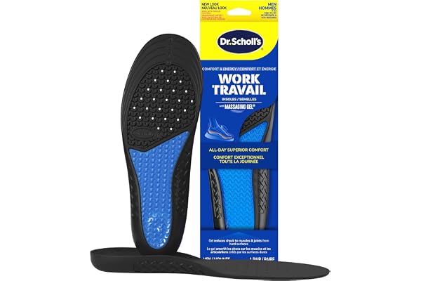 Dr. Scholl's® Work All-Day Superior Comfort Insoles (with) Massaging Gel®, Men, 1 Pair, Trim to Fit