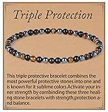 QOGIR Triple Protection Bracelet - Onyx Hematite