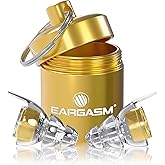 Eargasm High Fidelity Earplugs with Gold Filters - Reusable Noise Reduction Hearing Protection Ear-Plugs with Carrying Case for Bartenders, Concerts, Festivals, Raves, Musicians, Live Music, Sports