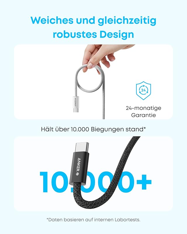 240W USB C auf USB C kabel PD 3.1 [2 Stück 1m]