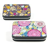 Aaymoous 2Pack floss holder Travel Floss,Picks Case,Refillable Portable floss pick holder and floss pick dispenser,Perfectfor Travelling,Dinners Drug storage,candy storage