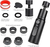 OSDUE 3 Modes Tap Aerator 360° Swivel Kitchen Faucet Bubbler with 2 Adapters view 7