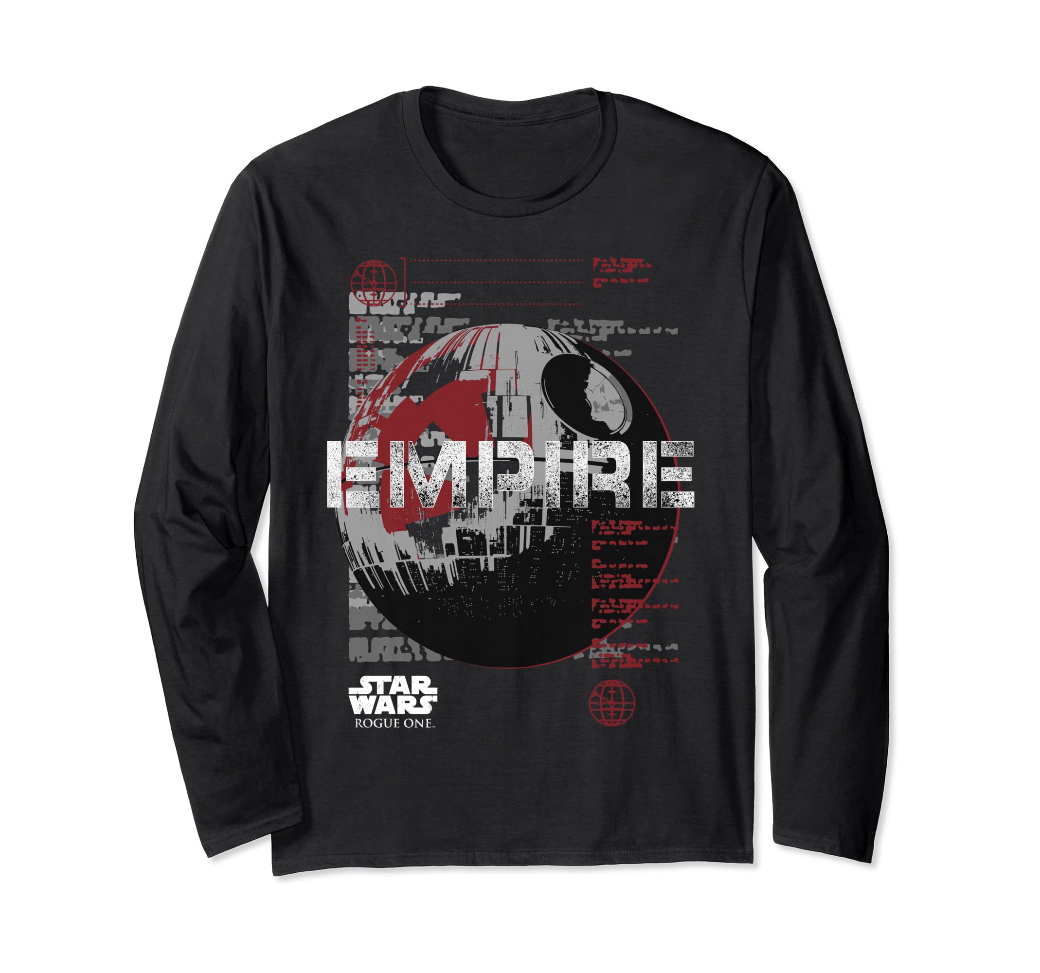 Star Wars Rogue One Death Star Specs Long Sleeve T-Shirt