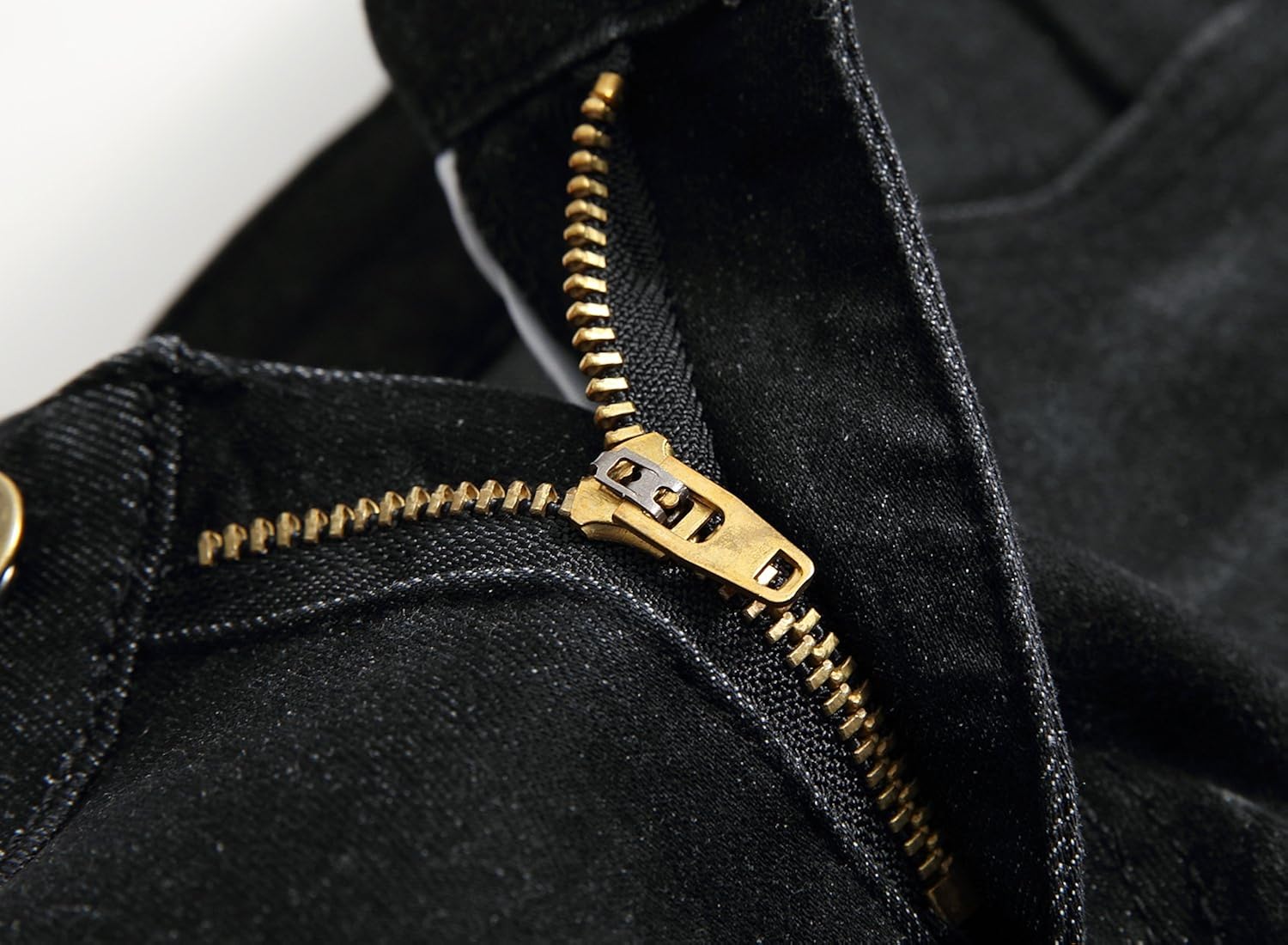 FREDD MARSHALL Boy's Black Skinny Ripped Destroyed Distressed Stretch Slim Fit Denim Jeans Pant: Clothing