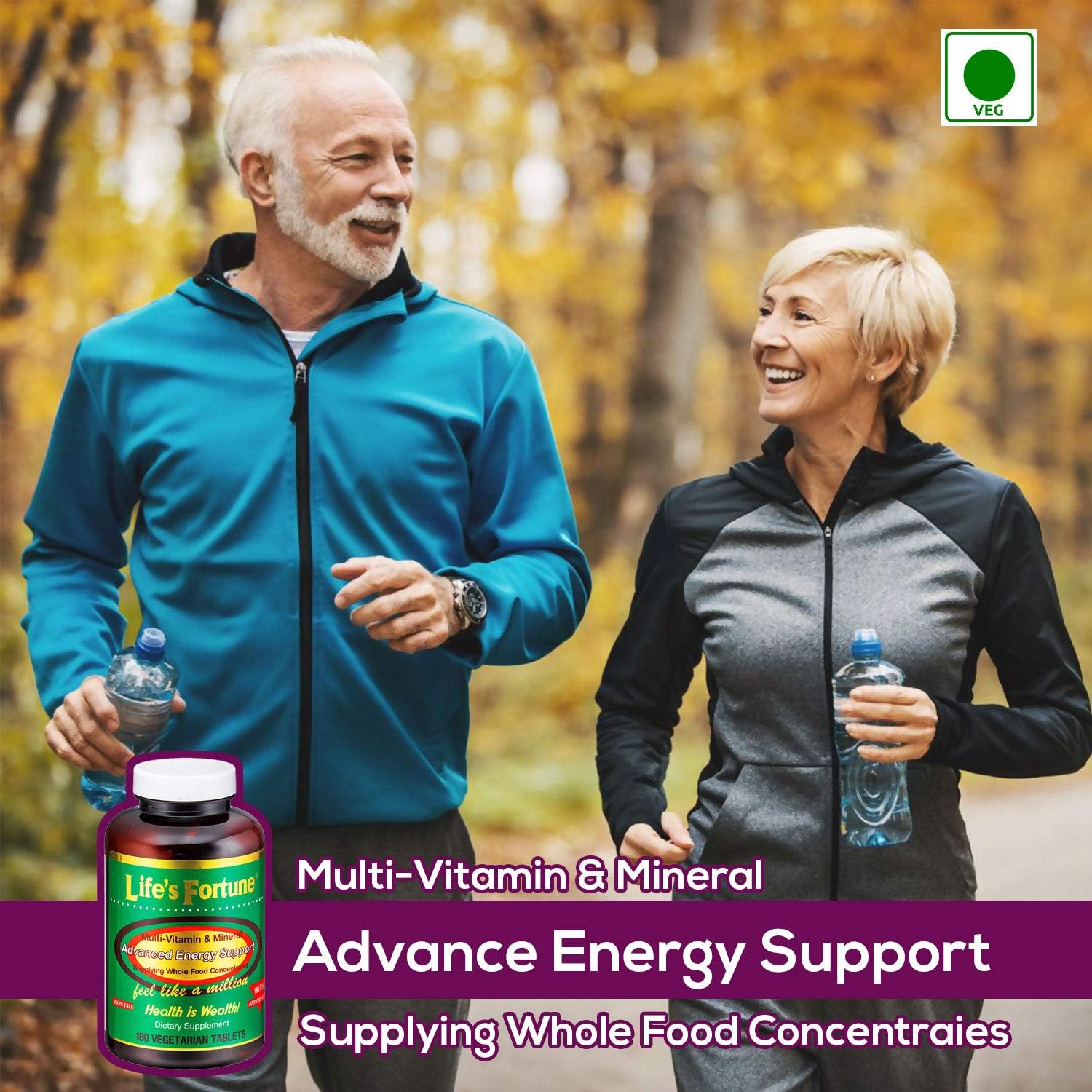 Life's Fortune Multivitamin & Mineral All Natural Energy Source Supplying: Health & Personal Care