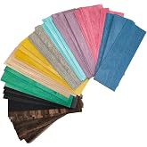 100PCS Mixed Wood Veneer Sheets Variety Pack,1.5''&times;5.5'',0.4mmThickness,Exotic Wooden Chip for Marquetry,Inlay,Woodworking Projects,Fingerboard Making DIY