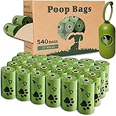 Dog Poop Bag Biodegradable 540 Count Dog Waste Bags with Dispenser Scented | Clean Pickup No Mess No Leaks Strong Large 9x13 