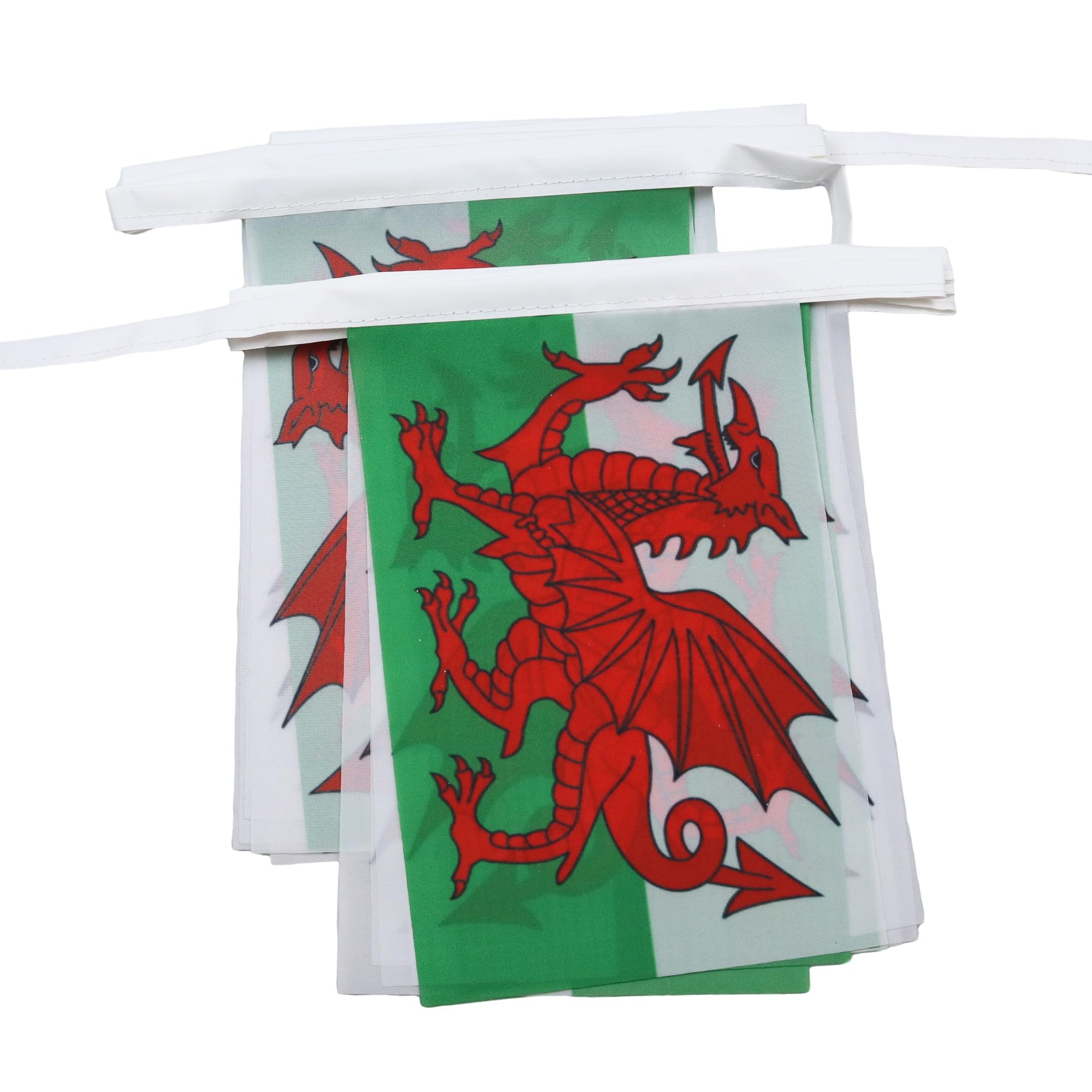 AZ FLAG Wales Bunting Flag, 20 Ft Garland with 20 Small Welsh Flags 8'' x 6'', 100% Polyester String Pennant, 6 meters — image 1