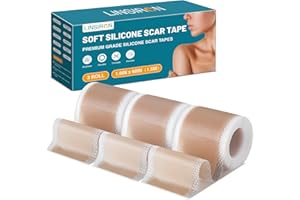 LINSIRON Silicone Scar Tape for Surgical Marks Face Stick Keloid Cover C-Section Strips Wrinkle Cream Lip Sleeping Gel Sheet Tummy Patch Hydrocolloid Roll Soft (3 Pack, 1.6"X 60")