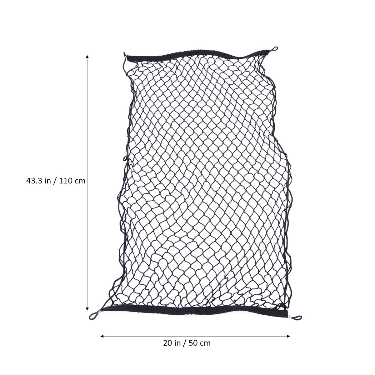 110 x 50 cm Ladegerät mit 4 Haken Netz Schwarz Organizer automatisches