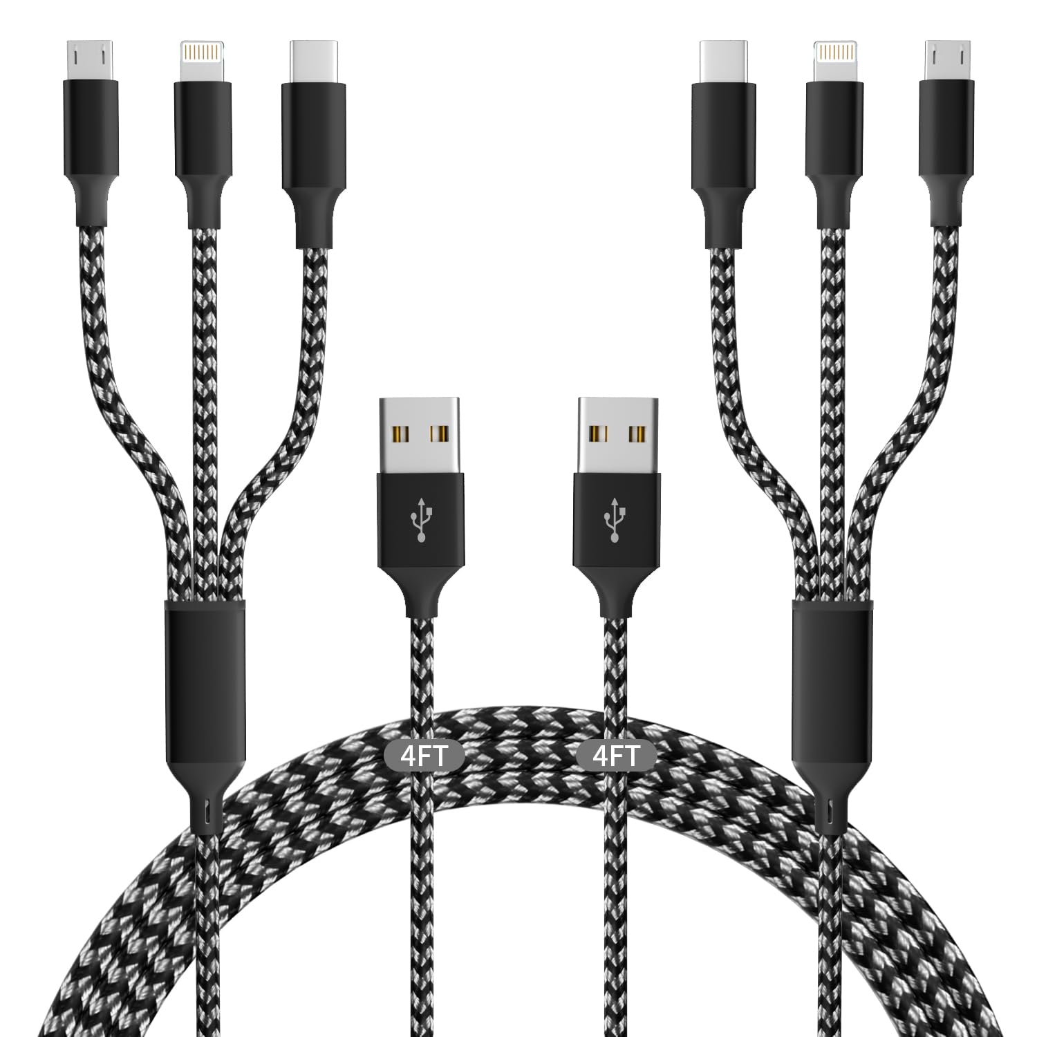 Nylon Braided Long Apple Charger Cable CHOETECH USB C To Lightning