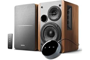 Edifier Powered Bookshelf Speakers R1280T with WiiM Mini AirPlay2 Wireless Wi-Fi Audio Streamer, Stream Hi-Res Audio from Spotify, Amazon Music and More