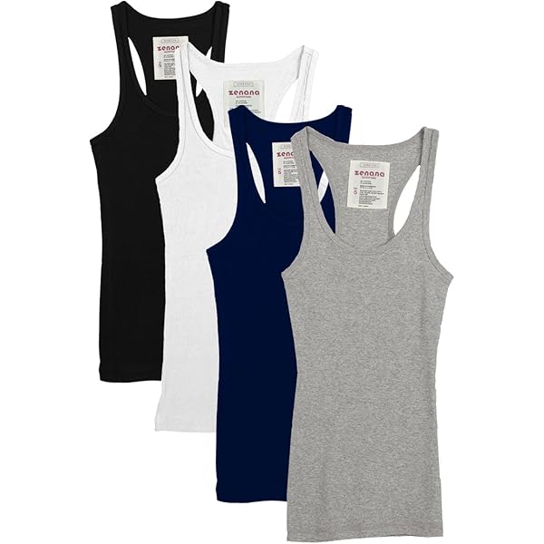 taenaページ Amazon.com: Zenana Outfitters 4 Pack Womens Basic Ribbed