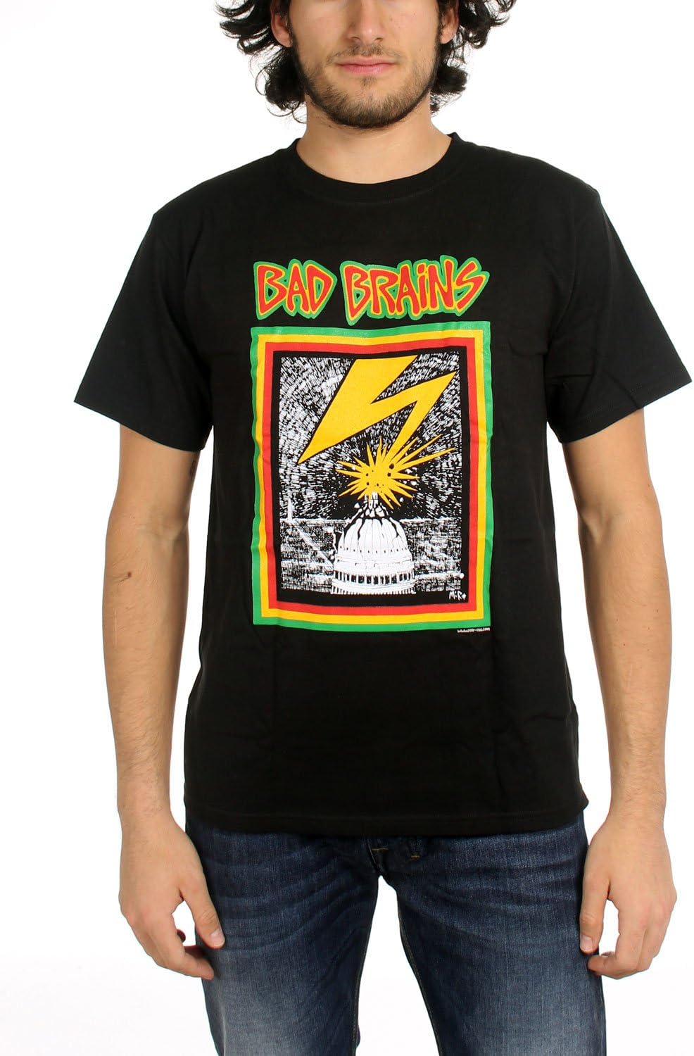 Bad Brains Capitol Black Adult T-Shirt, Color: Black