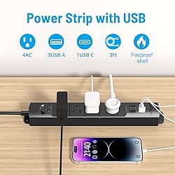 TROND Surge Protector Power Strip with USB, Ultra