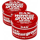 DAX Wave &amp; Groom Hair Dress, Superior Hold Pomade with Shine, 3.5 oz, 2 Pack