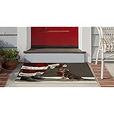 Liora Manne FrontPorch Indoor/Outdoor Hand Tufted Durable Area Rug - Transitional Pet Animal Decorative (Good Dog Grey) (2'6"