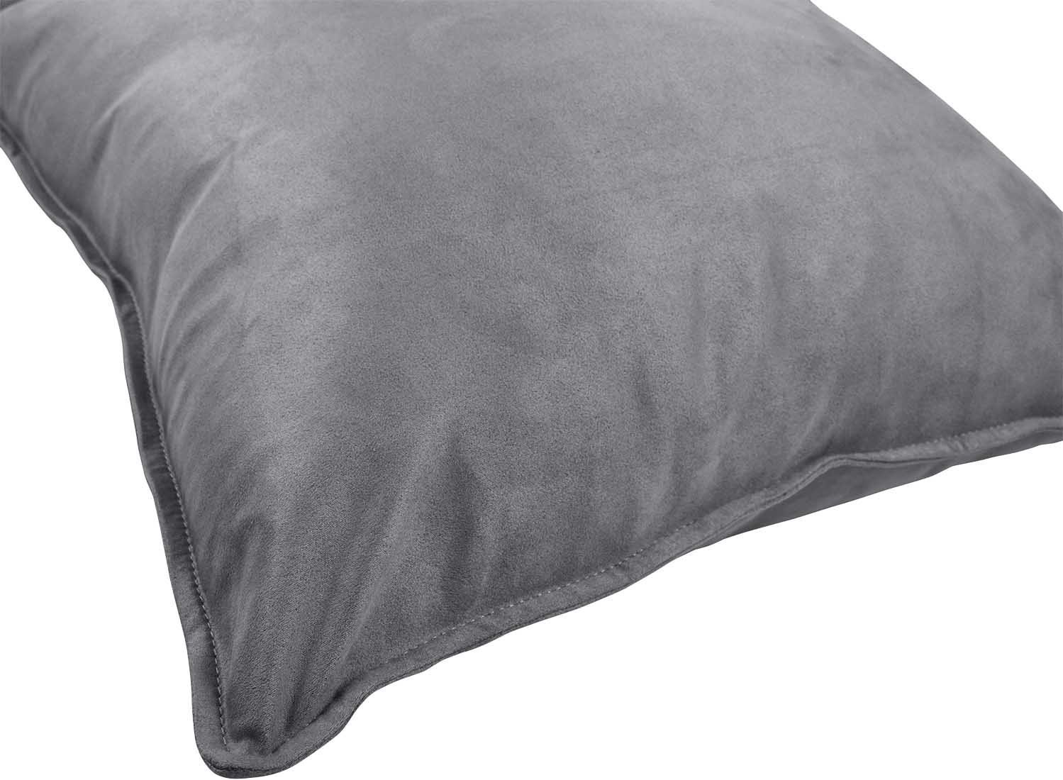 ZEALAX Set of 2 Decorative Throw Pillow Covers Comfortable Cushion Covers Pillowcases for Sofa Couch Home Decor, 18 x 18 inches, Gray