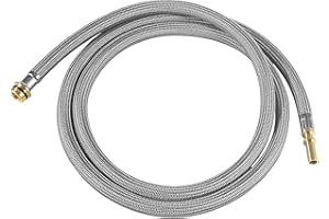 HUTUDAN 88624000 Pull-Out Hose Replacement for Hansgrohe&Grohe Kitchen Faucets–59-Inch Premium Spray Hose with Brass Connectors, Compatible with 95507000, 95506000&48293000–Durable Pull-Down Faucet Hose Kit