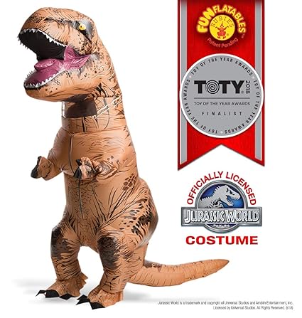 Jurassic World T-Rex Inflatable Adult Costume Standard